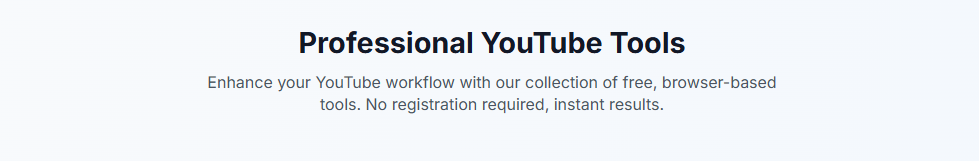 youtube tool
